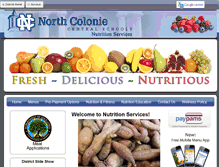 Tablet Screenshot of ncoloniechildnutrition.com